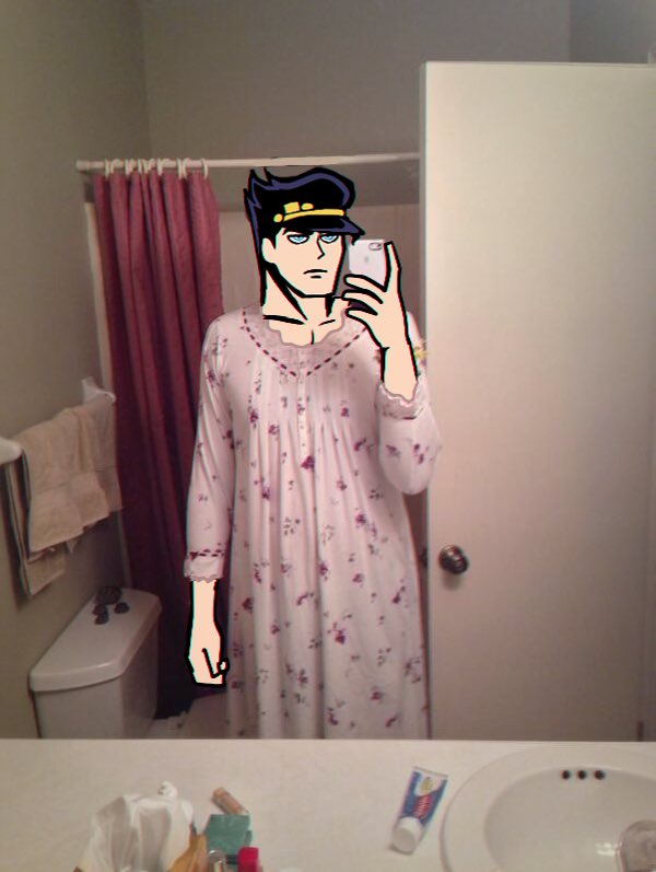 i left my pajamas at home but my grandma said she had something i could wear and then she brought back this