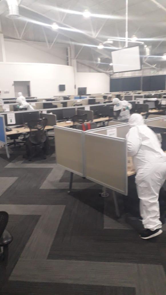sanitize the place. It is important to highlight that all <a href="/Absa/">Absa Group</a> bosses are working from as they don't want to contract the virus but they insist everyone else must come to work including the pragnant women &amp; those with underlying conditions.
They sanitized to fool authorities.