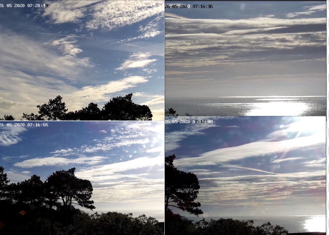 Meliden's tweet photo. Interesting sky views and layered cloud formations from Penarth this morning #lockdownviews https://t.co/tA9rpKVoTJ