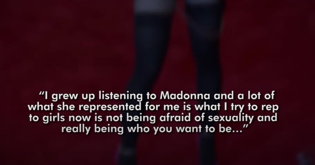 5) Here's  @MileyCyrus after she asked Madonna to support the release of her new album saying she never expected Madonna would perform with her but, she did.