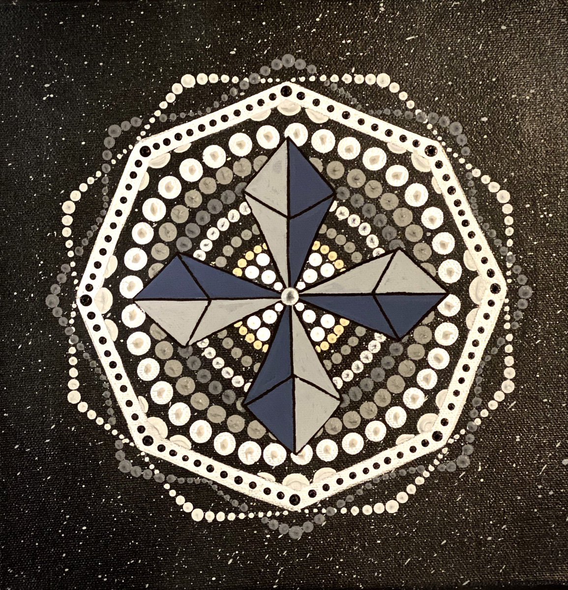 Cropped canvas original #myart #myartwork #MyArtworks #painting #artist #ArtistOnTwitter #mandala #Crypto #scifi #spaceart #space #ArtOfTheDay #bandarez