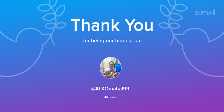 Our biggest fans this week: ALKOmahal99. Thank you! via sumall.com/thankyou?utm_s…