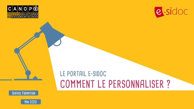 Canope_Soldoc's tweet photo. #profdoc, vous souhaitez personnaliser votre portail #esidoc ? Agencer vos espaces ? Illustrer vos groupes de sélections thématiques ? Cette vidéo peut vous aider : https://t.co/PmkP22trXJ https://t.co/JuaTKQru6G
