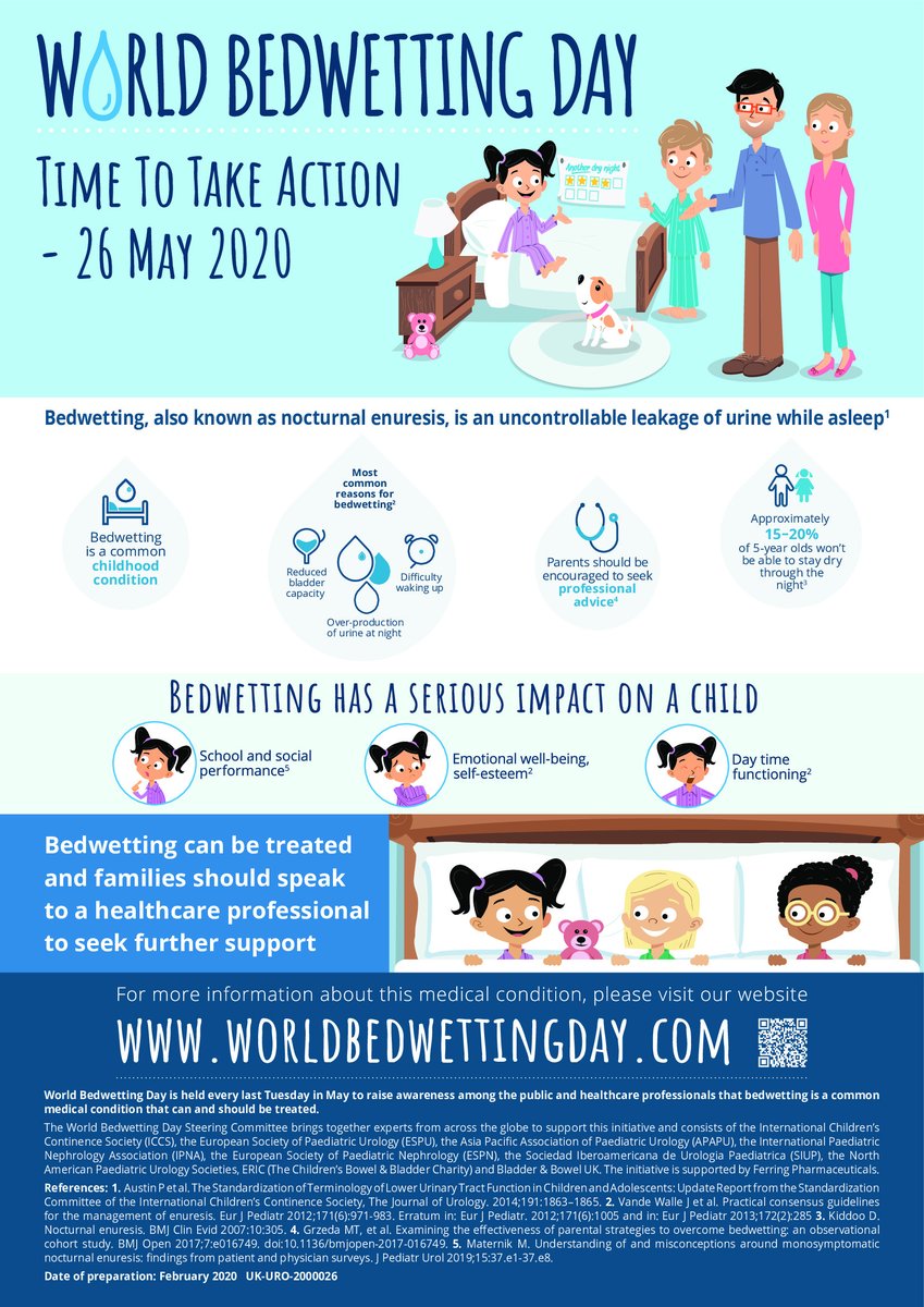 BladderBowelUK's tweet image. It's #WorldBedwettingDay! Join Bladder &amp;amp; Bowel UK in taking action to increase awareness of this distressing medical condition. We'll be sharing a number of posts throughout the day with links to information and leaflets, BBUK's confidential helpline, useful videos, and more! 🛏️
