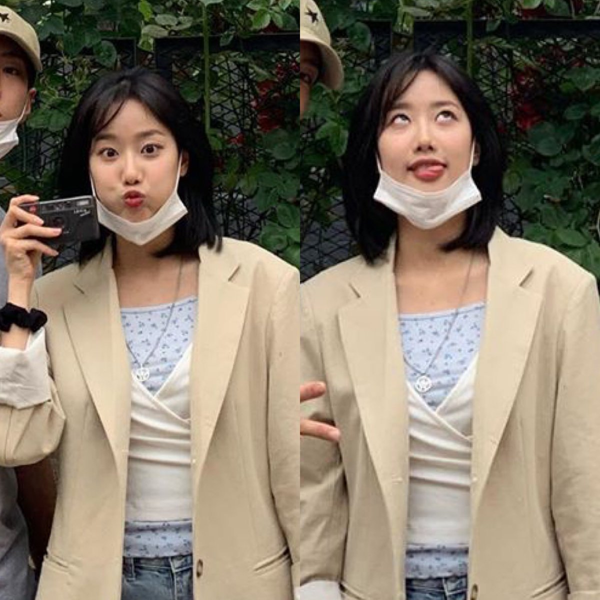 MY99HEART's tweet photo. 우리 나은이 필카들고 외출 📷 
표정봐.. 완존 장난꾸러기 🤪 https://t.co/rus9lEWsC2