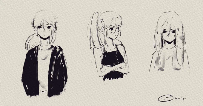 30mins for this ;-; 
character design ain't easy 