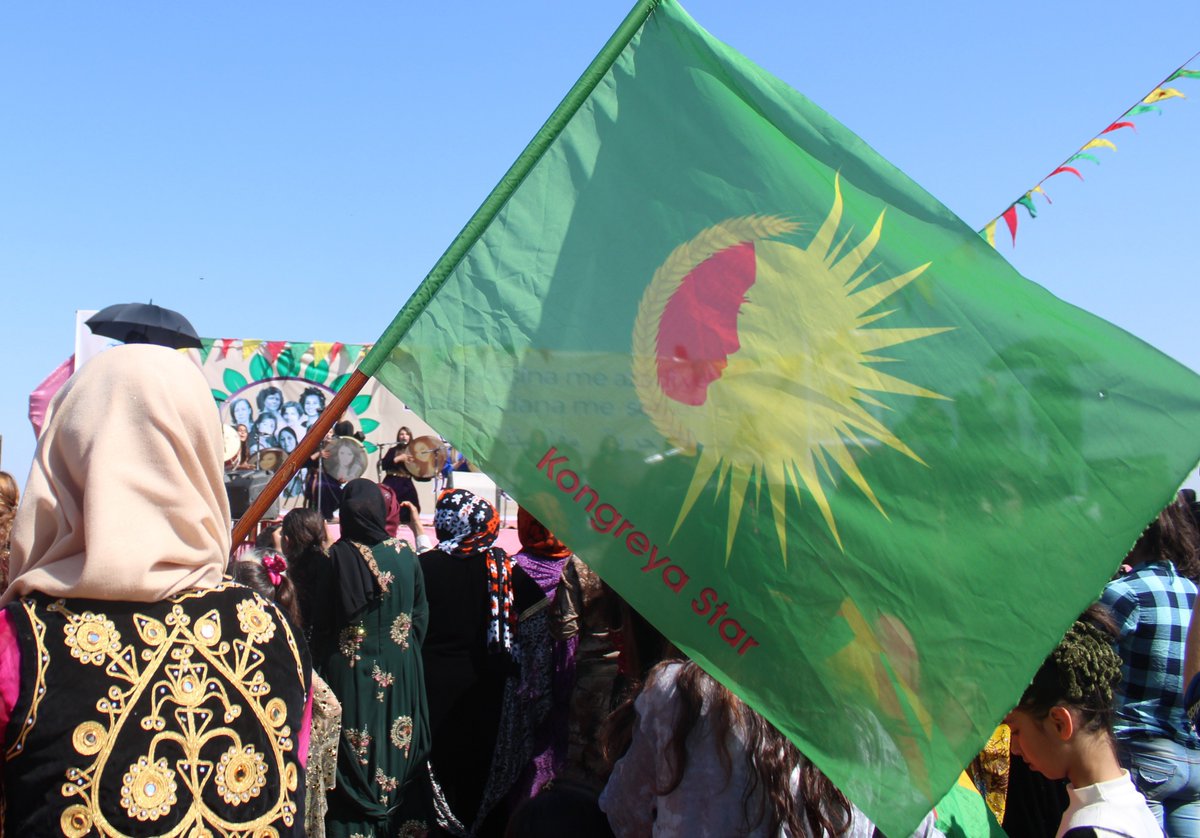 starrcongress's tweet photo. ⚠️⚠️Facebook has closed the page of Kongra Star, the Women's organization in #Rojava. 

Their reason: it looked like another page of us which they closed before because of sharing images of #AbdullahÖcalan. It's not enough he is imprisoned in #Imrali, his image is also censored. https://t.co/mYfzm2hQY3
