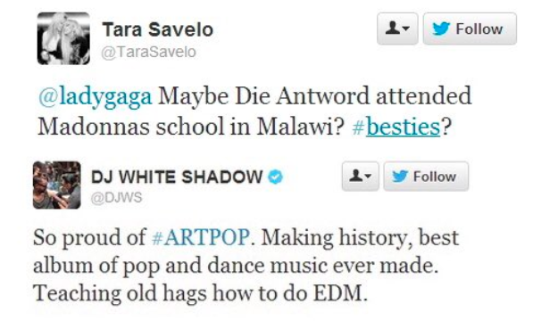 I could go on and on but maybe it's time for ya'll to realize  @HMLstan &  @taylorsreput that if all of gaga's peers feel supported but gaga doesn't maybe gaga has a role to play in that. Maybe it has something to do with all of LG's employee's & closest friends being c*nts to M.