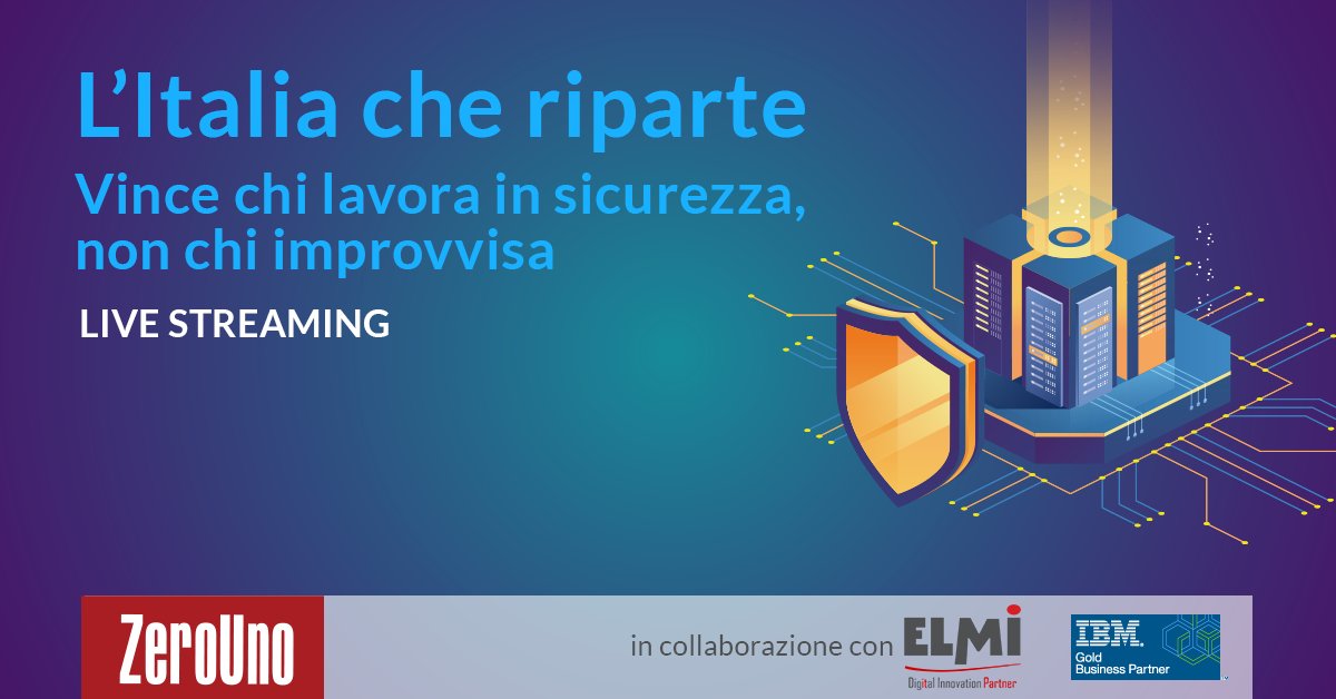 Oggi, insieme a @Digital360Group parleremo di come rendere sicuro il lavoro da remoto e proteggere la rete aziendale per la #ripartenza. Alle 12 collegati al webinar 

👉: bit.ly/3c4zJtw