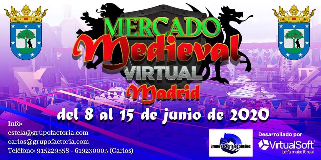 Os queremos presentar después de dos meses nuestro último proyecto. Interesados mandar mail: carlos@grupofactoria.com o llamar 619230003 ¡Gracias! #Medieval #mercadoMedieval #mercadoMedievalvirtual #virtual #virtualreality #Mercado #Market #Medievales #feria #artesania #artesano