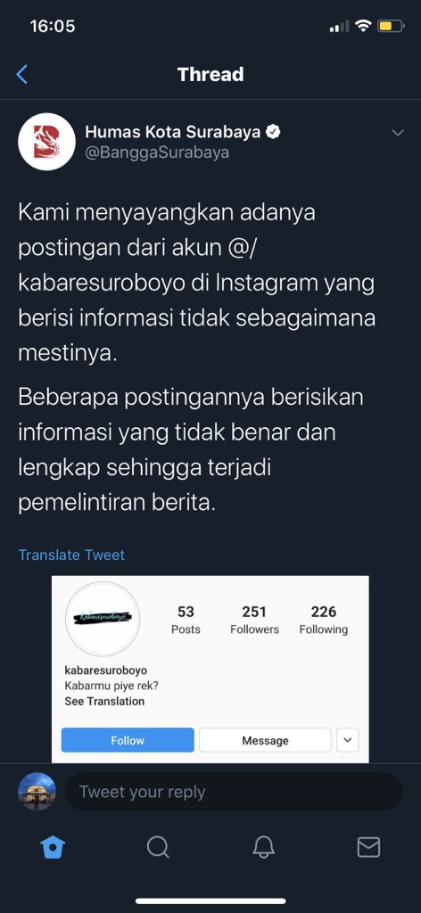 Terus pemkot ngapain? Ngurusin akun ga penting.