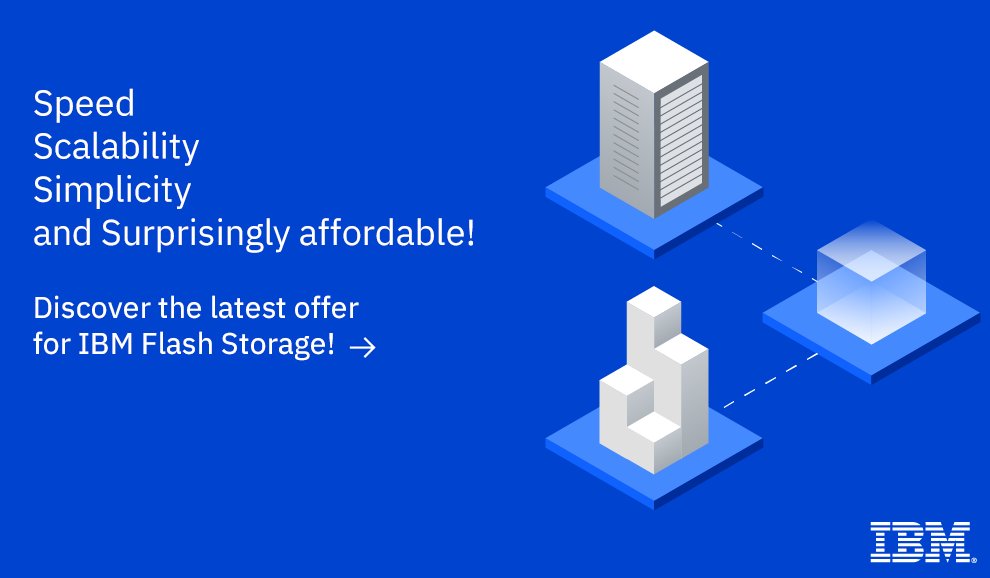 Do you need fast, scalable, cloud-ready #storage that’s also affordable? Checkout IBM’s #FlashSystem5000: ibm.biz/BdqmVS! Take advantage of our deferred payment offer and pay nothing for 90 days if you order by the end of June!