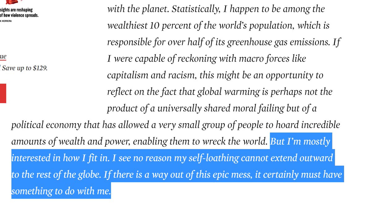 Appendix A:  @KateAronoff on 'Climate Sad Bois' is an absolute must-read  https://www.thenation.com/article/archive/jonathan-safran-foer-we-are-the-weather-climate-review/