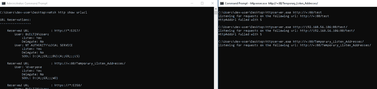 #PROTIP: If you can't listen on port 80 during a bind shell, try adding the URI '/Temporary_Listen_Address/' to ur listener. Magic! You don't need administrative privileges to listen on port 80 on Windows anymore #redteam #windows