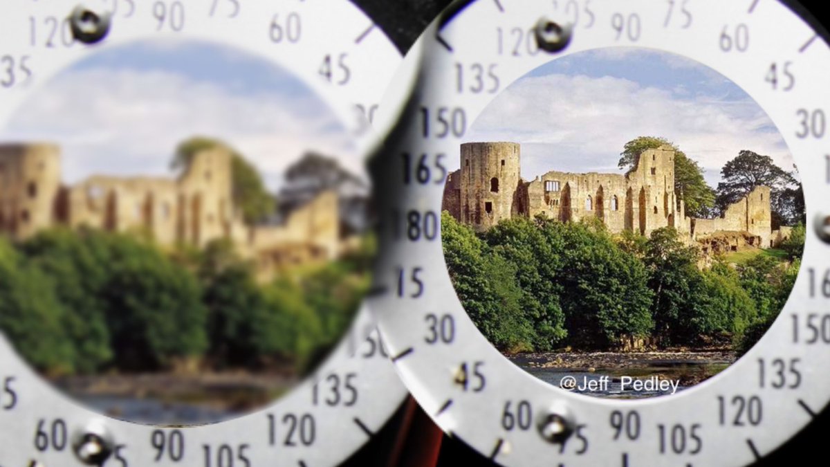 “Can you see Barnard Castle better with Lens 1 or Lens 2?”