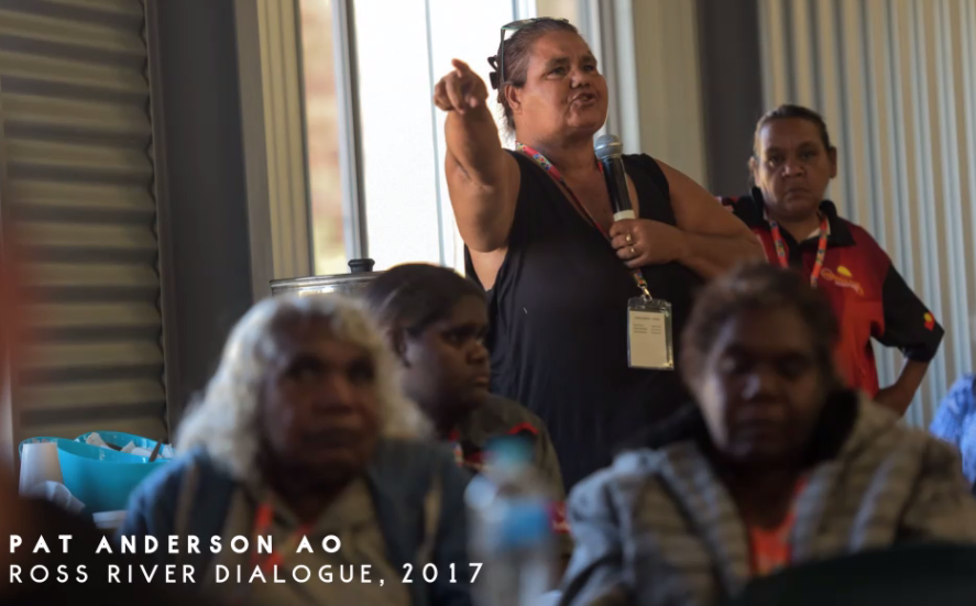 Pat Anderson: "I can still see the faces of people concentrating, often wrestling with different ideas....The difference was people were hearing and communicating in their own languages. It was a privilege and honour to witness."  #UluruStatement