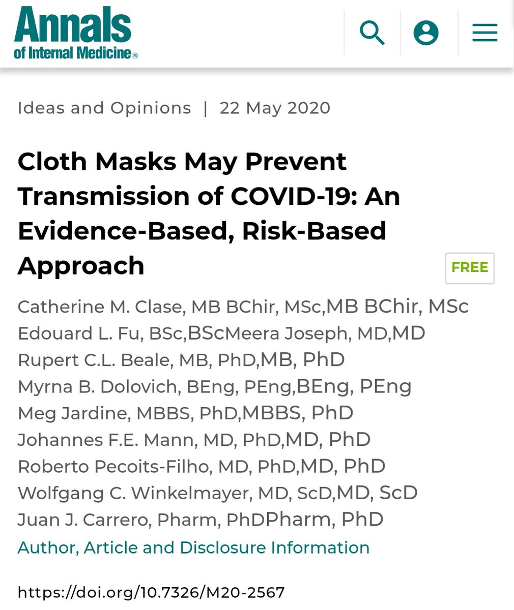 Penelitian menunjukkan masker kain cukup efektif utk mencegah penularan #COVID19.

Gunakan dng benar, jgn dilepas2, ganti tiap 6 jam &amp; modifikasi dng menambah lapisannya.

Penggunaan masker adalah SYARAT MUTLAK saat berinteraksi dengan org lain. 

Jauhi orang yg tidak bermasker.