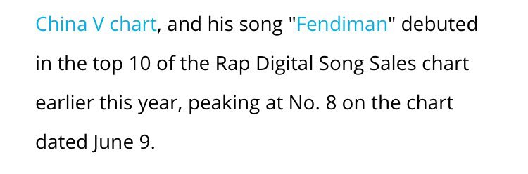• FENDIMAN :37 on Digital Song Sales 8 on Rap Digital Song Sales 9 on R&B/Hip-Hop Digital Song Sales •  https://www.google.com.ph/amp/s/www.billboard.com/amp/articles/columns/hip-hop/8483895/got7-jackson-wang-different-game-gucci-mane-collaboration