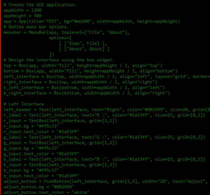 KutluhanAktar's tweet photo. Check out my new #tutorial to learn how to develop a #GUI using the #guizero module in Python for Raspberry Pi projects easily, with provided widgets 😀👍

https://t.co/IXteHeIyMf

#code #coding #programming #developer #guizero #project #IoT #Python #raspberrypi #widget #software https://t.co/sv1LnnWGmH