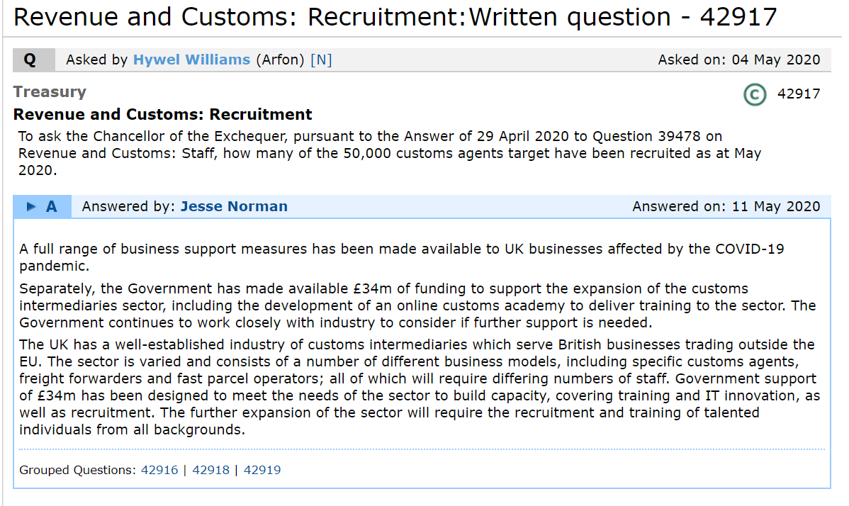 . @HywelPlaidCymru Hywell Williams asked  @Jesse_Norman the Financial Secretary to the Treasury a similar question. He got no numbers either/9 https://www.parliament.uk/business/publications/written-questions-answers-statements/written-question/Commons/2020-05-04/42917/