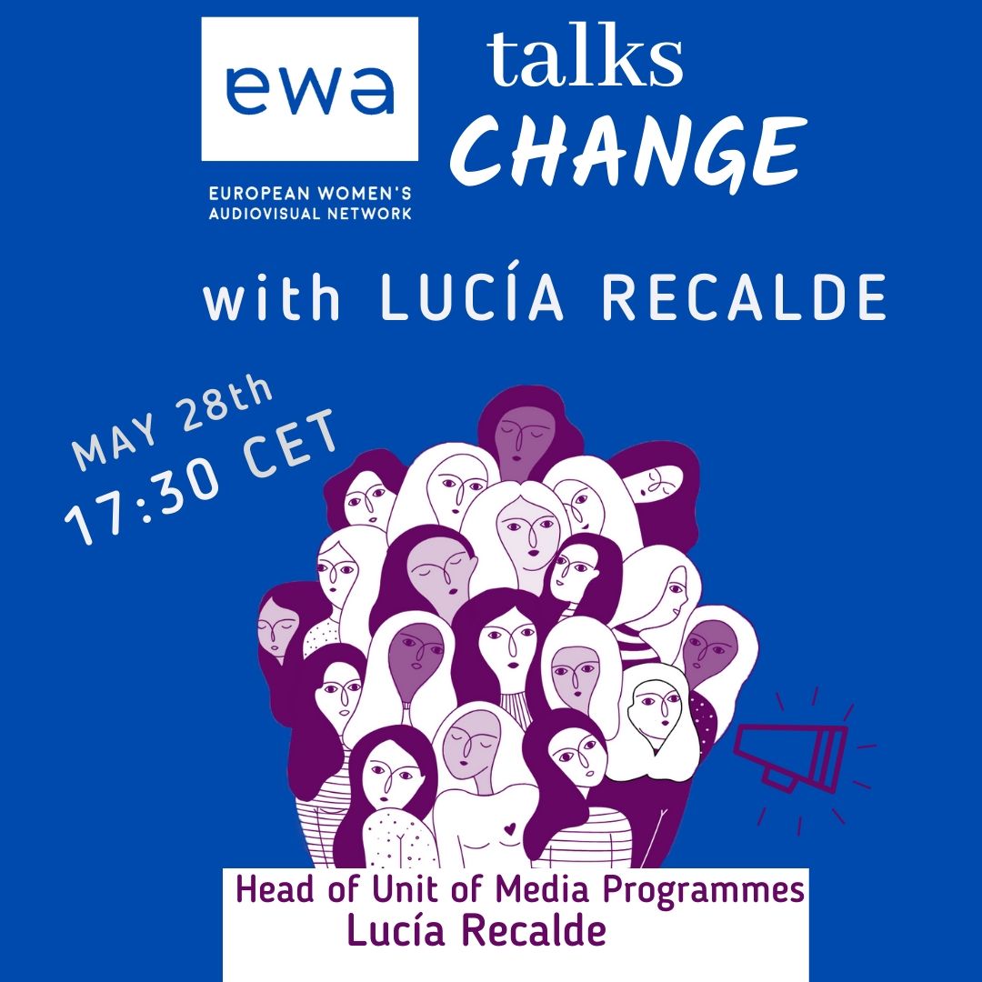 ewawomen's tweet photo. #EWAtalksCHANGE
We will be proudly hosting #LucíaRecalde, Head of unit of the Audiovisual industry and @europe_creative Media Support Programmes.
The conversation will be facilitated by EWA's director, Alessia Sonaglioni on MAY 28th https://t.co/S9NFhUxVwE https://t.co/q0jBVvSE6B