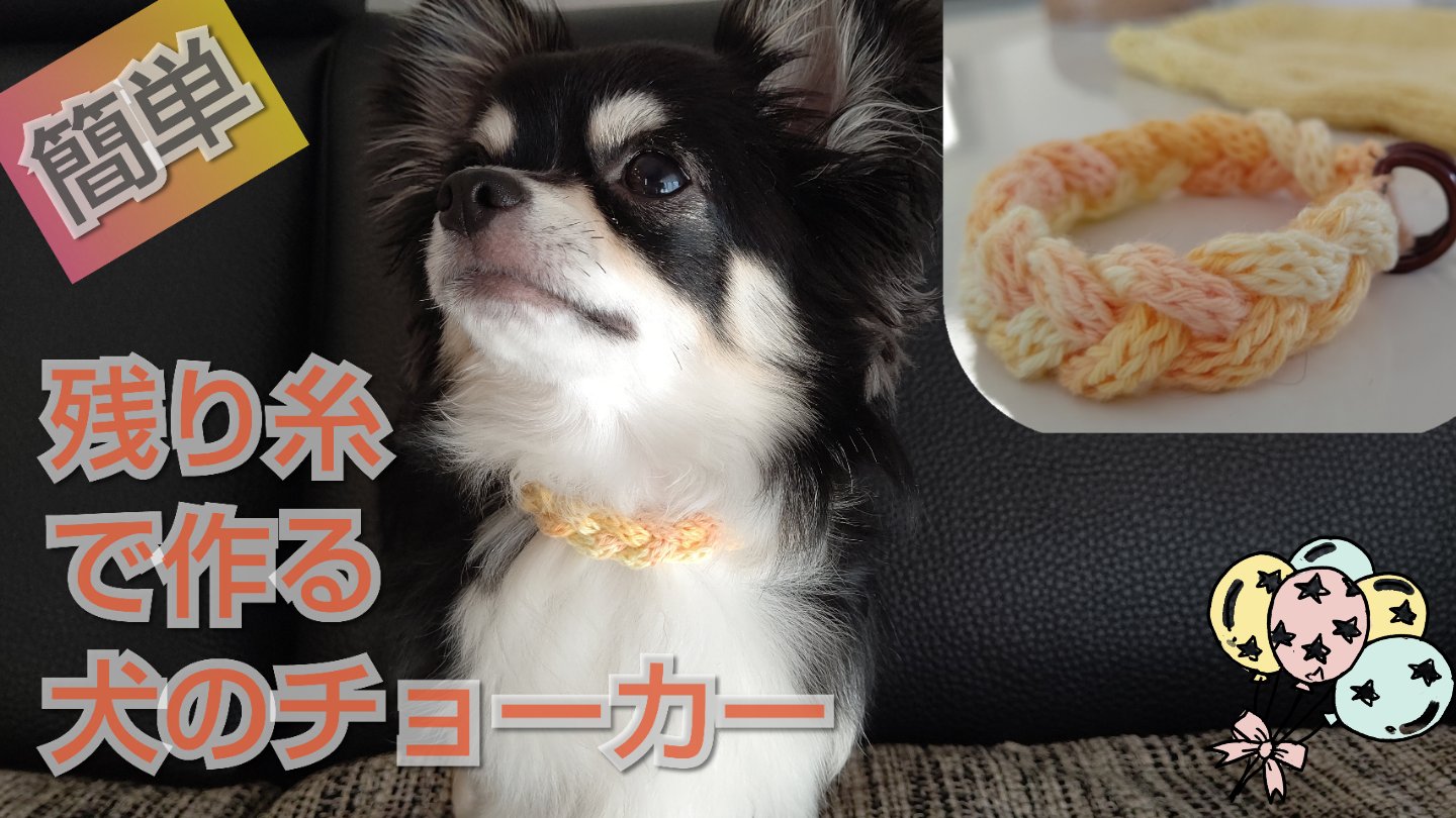 フジコ 花モチーフ編んで 中途半端に残った糸で犬の三つ編みチョーカー作りました ダイソー マルチカラーヤーン チワワ 犬のチョーカー ハンドメイド 作り方はこちら T Co Isw90yivjb T Co Kcuxcouinn Twitter