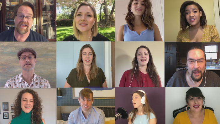 LoraPainterKXTV's tweet photo. NEW THIS MORNING: A WMU professor unites 60 Broadway stars and nurse/doctors in a song he wrote to help raise money for charities. Hear their amazing voices in our newscast this morning! @resilientprojec @wwmtnews @WesternMichU https://t.co/z3cjrAzRUh