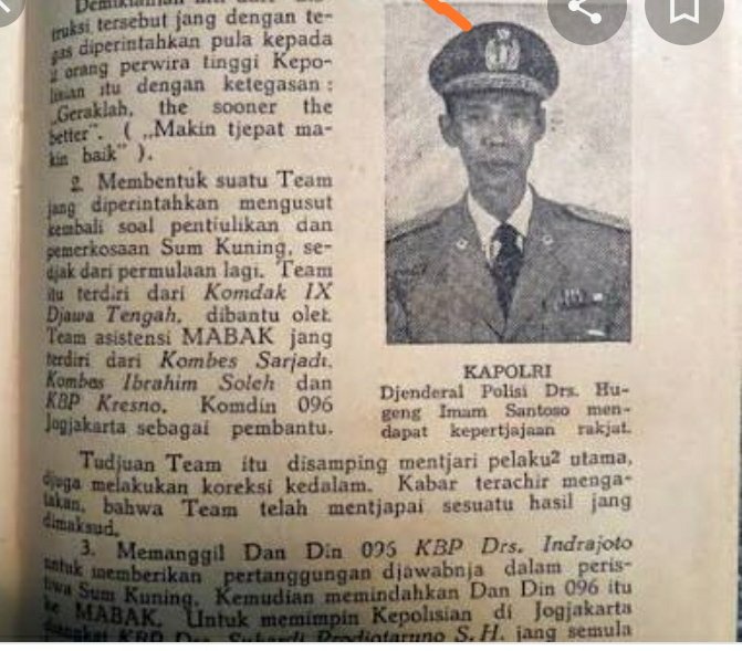 Bagi yg thn 1970 sdh bisa baca koran, pasti ingat peristiwa Sum Kuning. Gadis penjual telor dari Godean yg diperkosa 10 pemuda anak pejabat. Tragisnya saat gadis tersebut melapor, justru ditangkap dituduh Gerwani/PKI dan disiksa. Saat di pengadilan justru yg dituduh tukang Bakso.