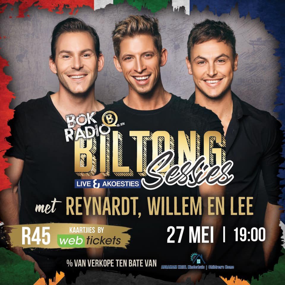 Sien regtig baie uit na hierdie een! En deel van die kaartjies gaan aan Abraham Kriel Kinderhuis so jy doen ook jou deel vir liefdadigheid deur 'n lekker show te kyk! Net R45! Yes please!