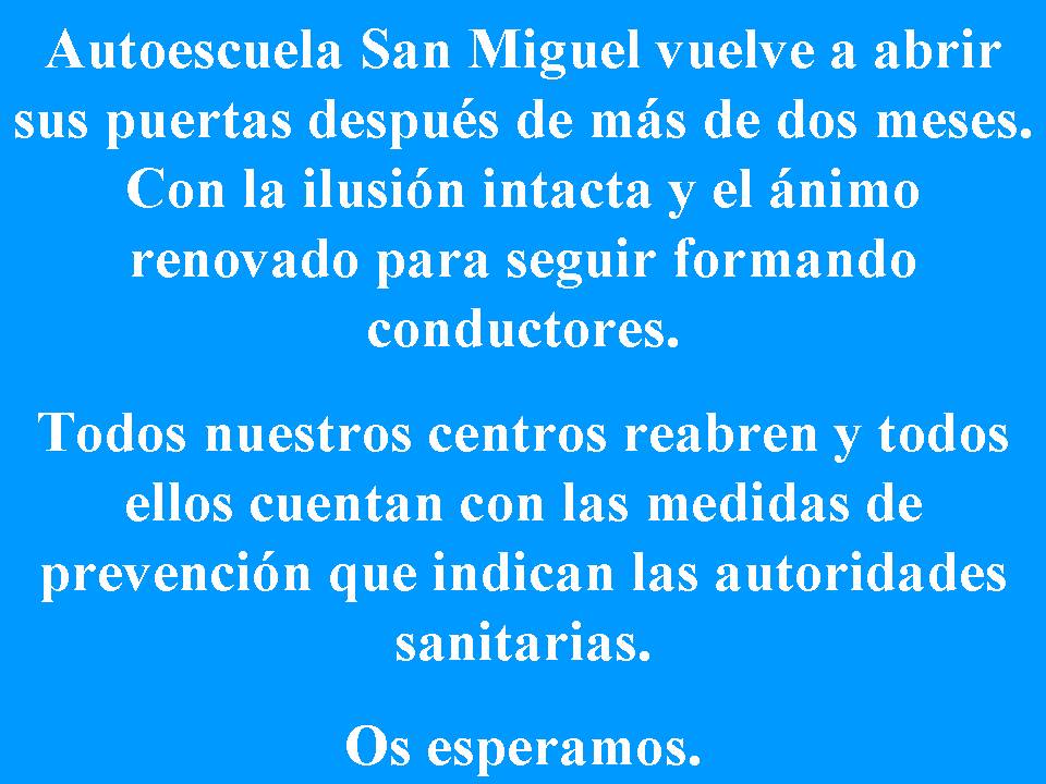 Autoescuelas San Miguel (@sanmiguelauto) on Twitter photo 