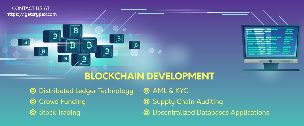 GetCrypex's tweet image. Get Crypex offers custom blockchain development services for individual and enterprise projects getcrypex.com/blockchain-dev… #blockchaindevelopment #blockchaindevelopers #blockchaindevelopmentservice