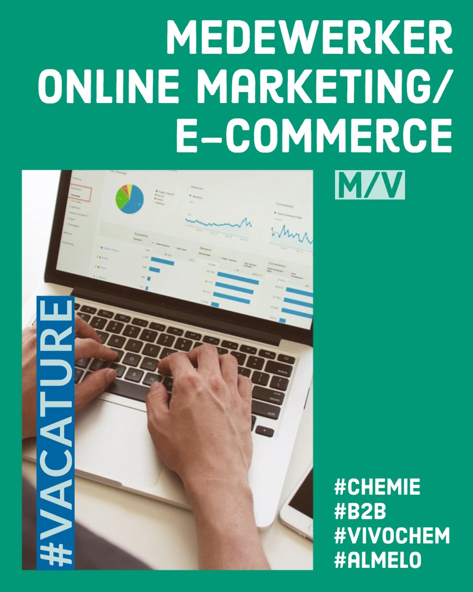 Ben/ken jij de nieuwe online marketeer <a href="/ViVoChem/">Vivochem</a>?

#vacature #almelo #onlinemarketing #b2bmarketing
vivochem.nl/vacatures/mede…