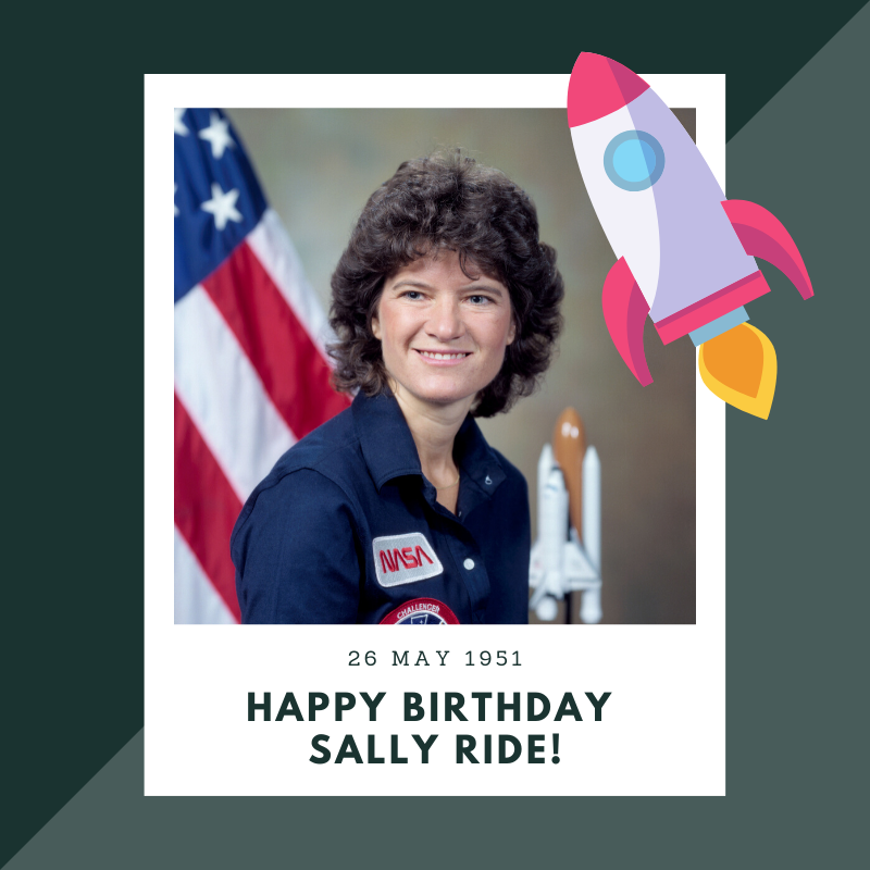 Happy birthday Dr Sally Ride! Find out more at  