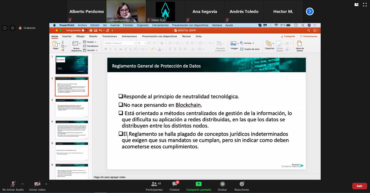 adigital_org's tweet photo. Ya estamos en directo en una nueva #WakeUpSession de nuestro ciclo sobre #blockchain en colaboración con @Alastria_. Hoy, analizando el impacto de esta tecnología en la #privacidad y profundizando sobre los aspectos legales y jurídicos de los activos digitales #AdigitalLabs https://t.co/Bh3j0XHP45