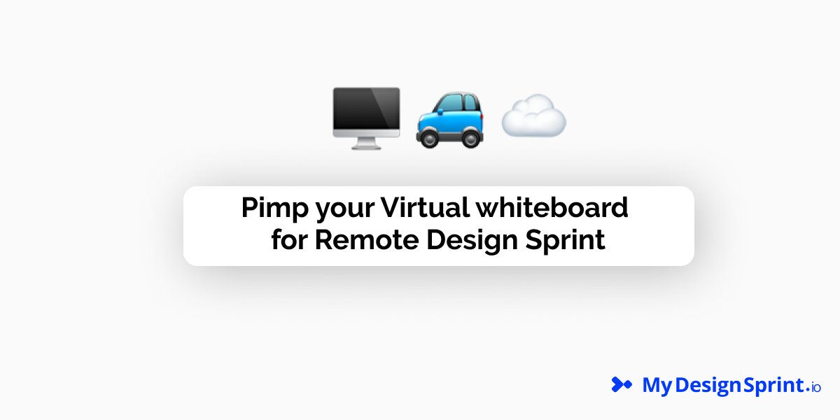 Find out "How to pimp your virtual whiteboard for a remote design sprint? ☁️ 🖥" 
A list of advices, tips and reflex to optimize your virtual whiteboard !! 
buff.ly/3d0po2R
#DesignThinking #innovation #remotework #designsprint