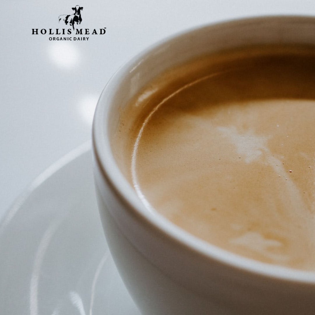 We hope you all had a wonderful Bank Holiday Monday. There’s nothing creamier than a coffee with Hollis Mead Organic Milk. #goorganic #organicmilk #milk #morningcoffee