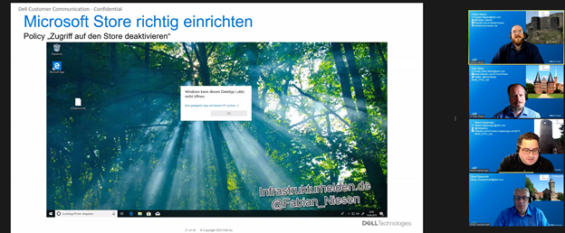 SvenRiebe's tweet photo. :-) das erste mal das Dell IT-ProLab als Online Live Version. Mit Oliver Düsterhöft @mkaptano und @fabian_niesen zusammen.
#Dell_ITPro_Lab #DellUnifiedWorkspace #WorkspaceOne #Win10 https://t.co/GVc92Ytjjp