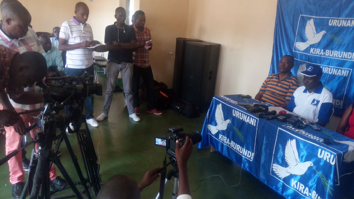 KIRABURUNDI2020's tweet photo. #BurundiElections2020 :La coalition @KIRABURUNDI2020 demande la libération des tous les prisonniers politiques et d'opinion et assurer le retour de tous les réfugiés. https://t.co/RUTwjWidNv