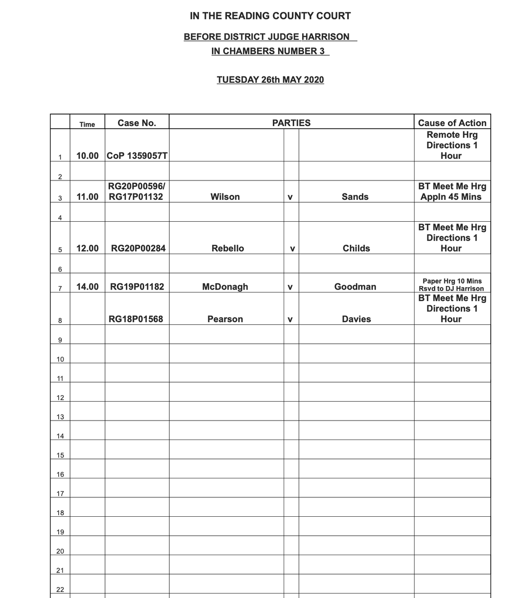 Public observation of hearings not going well. Newcastle (COP North East North Regional Hub) looks unlikely so trying Reading (COP South East Regional Hub).No phone service til 10am (it starts at 10am!). Email response within 10 days unless urgent. Not optimistic.  @seethrujustice