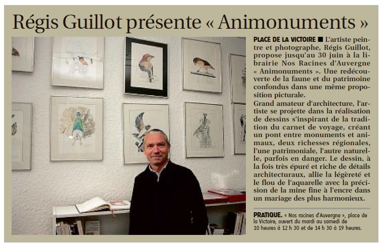 Presse : Que dit le journal La Montagne ce matin ? animonuments.com