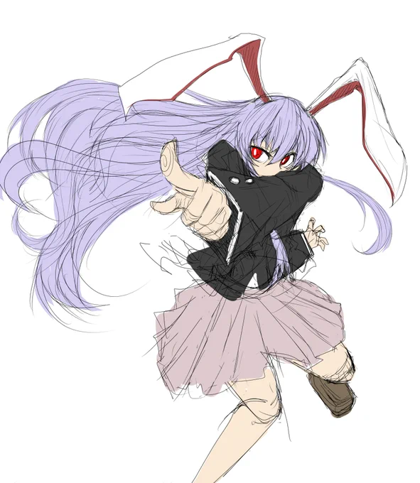 うどんげ…思ったより描いてない… 