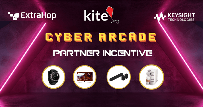 kitelink's tweet photo. From a 65" TV to a Sonos surround set system and a Garmin multisport watch, you can win this & more in the 'Cyber Arcade Raffle' a new Kite #partnerincentive brought to you by @ExtraHop & @Keysight. Find out more & register here https://t.co/smmdklmolZ #CyberArcade #TeamKite https://t.co/N5RKMYhOdF