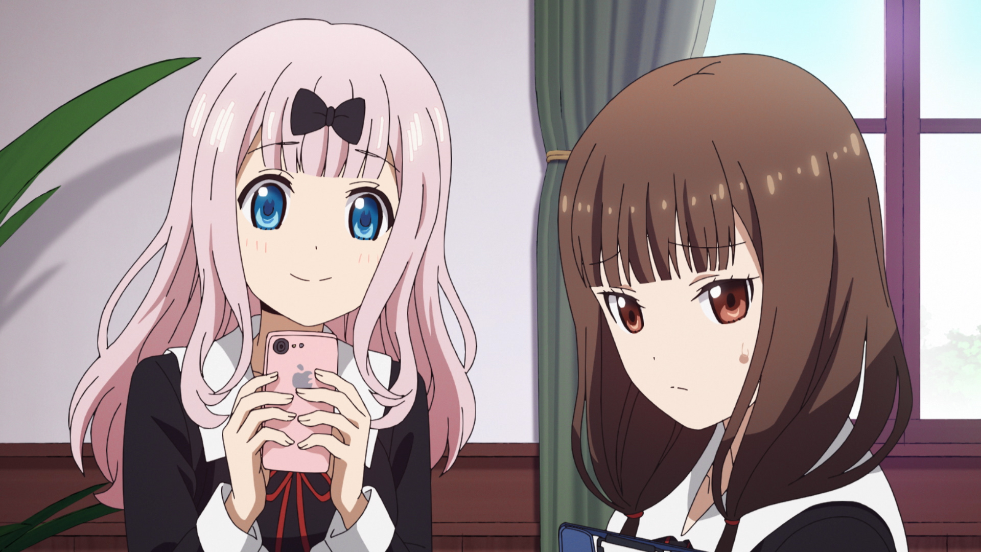 Miko IIno and Chika Fujiwara in Kaguya Sama Season 2 Episode 8