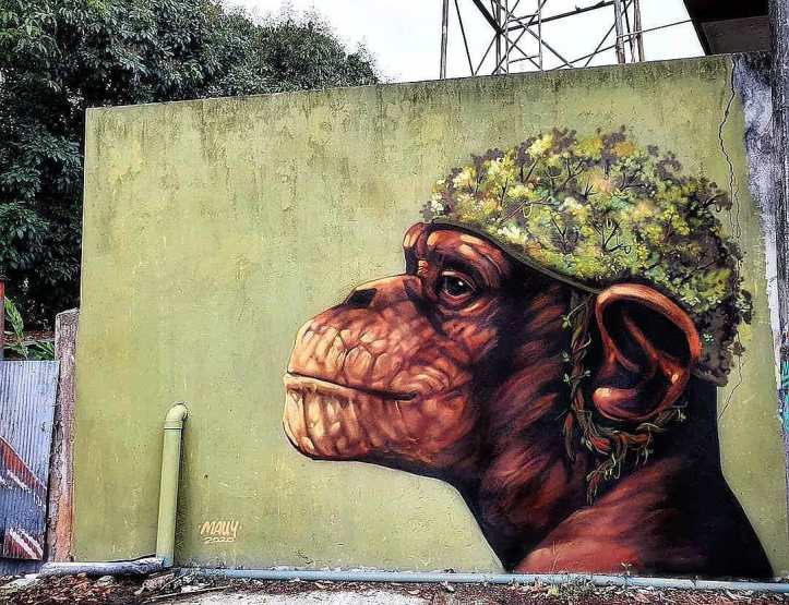 brababella's tweet photo. #Streetart by #Mauy @ #ChiangMai, Thailand, for #Home2020, curated by #PangeaSeedFoundation &amp; #SeaWallsArtistsForOceans 
https://t.co/Ps9NX6x5pe #arteurbana #urbanart #murals #muralism @PangeaSeed https://t.co/V2QTWd0X85