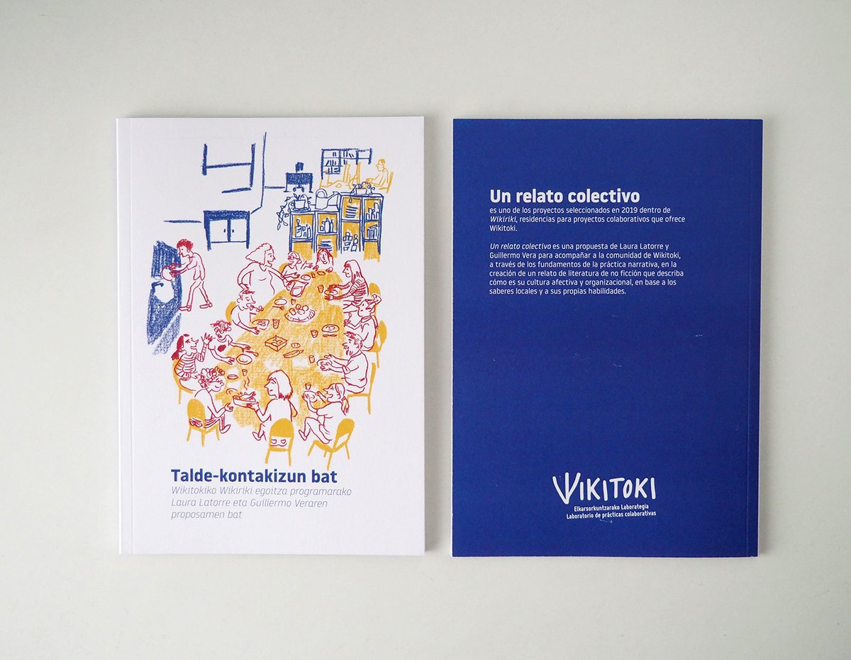 Estos días nos han llegado las publicaciones de Un relato colectivo, el proyecto de residencia de  Laura Latorre y Guillermo Vera en #WIKIRIKI y han quedado taaaan bonitas 🥰
Esperamos poder compartirlas con vosotras muy pronto.
#ResidenciasWikitoki