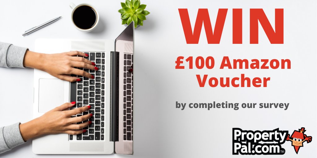 propertypal's tweet image. ⭐️ WIN A £100 AMAZON VOUCHER ⭐️

Complete our survey to be in with a chance to win: smartsurvey.co.uk/s/ZLQAG8/