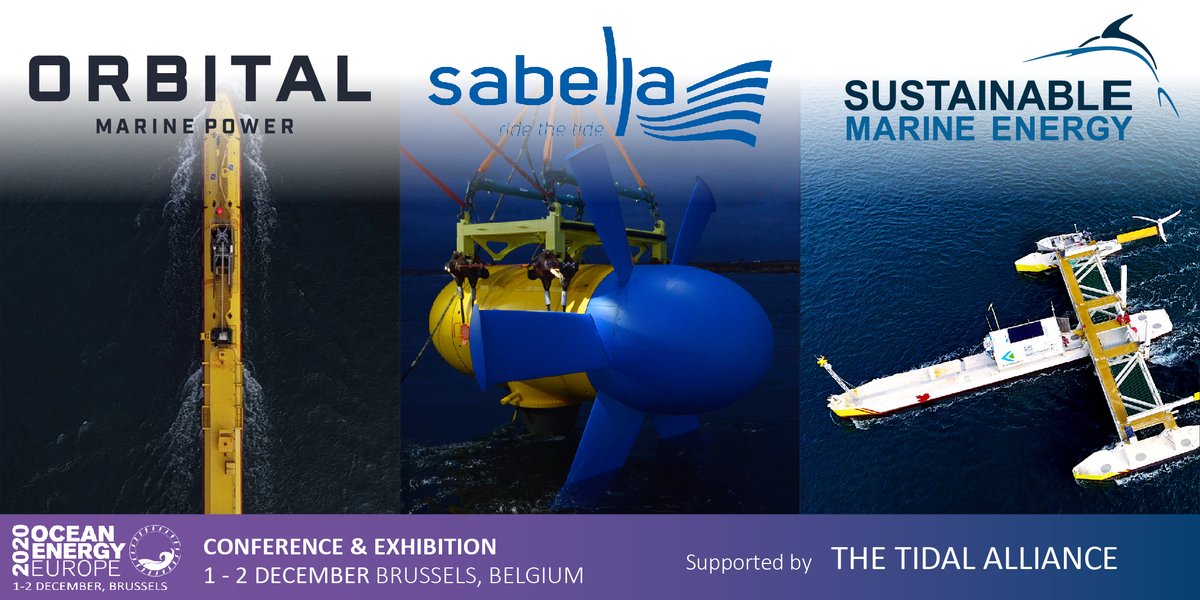 3 leading #tidal developers have joined forces as a Tidal Alliance for #OEE2020, to show the world that tidal #energy is ready for the main stage: <a href="/Orbitalmarine/">Orbital Marine Power</a>, <a href="/SabellaTidal/">Sabella</a> and <a href="/Sustain_Marine/">Sustainable Marine</a>. 

oceanenergy-europe.eu/leading-tidal-…