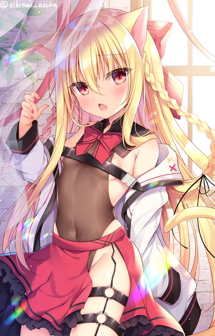 ネコミミとおへそのライン好き 