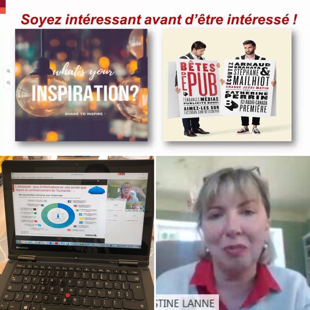 GLesageGenerali's tweet photo. @Mc_Lanne, @emilieperruchot et @GuillomeOlivier nous accompagnent sur le #digital personnal #branding. 

L’art délicat et difficile de publier le bon contenu au bon endroit au bon moment! 🤓💻👇 https://t.co/xz8CwUdQTn