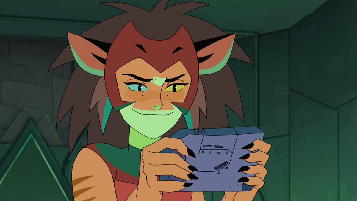 What picture is Catra looking at?